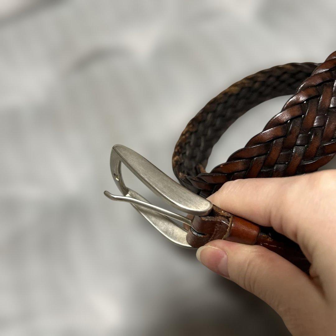 アンダーソンズ☆Andersons☆メッシュベルト☆ブラウン系85