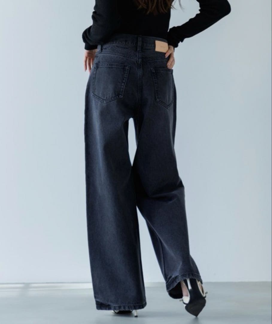 美品　SENEE セニー　デニムパンツ ルーズビンテージライクデニム