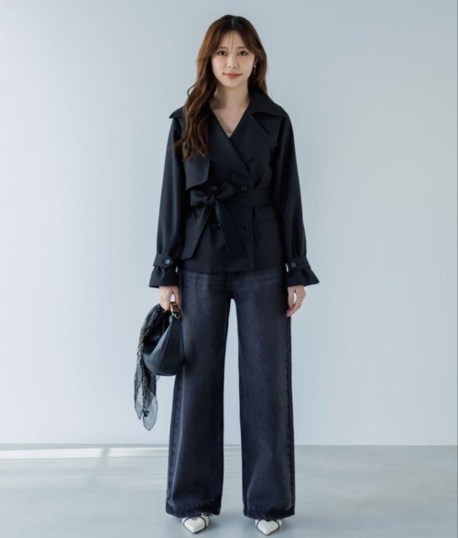 美品　SENEE セニー　デニムパンツ ルーズビンテージライクデニム