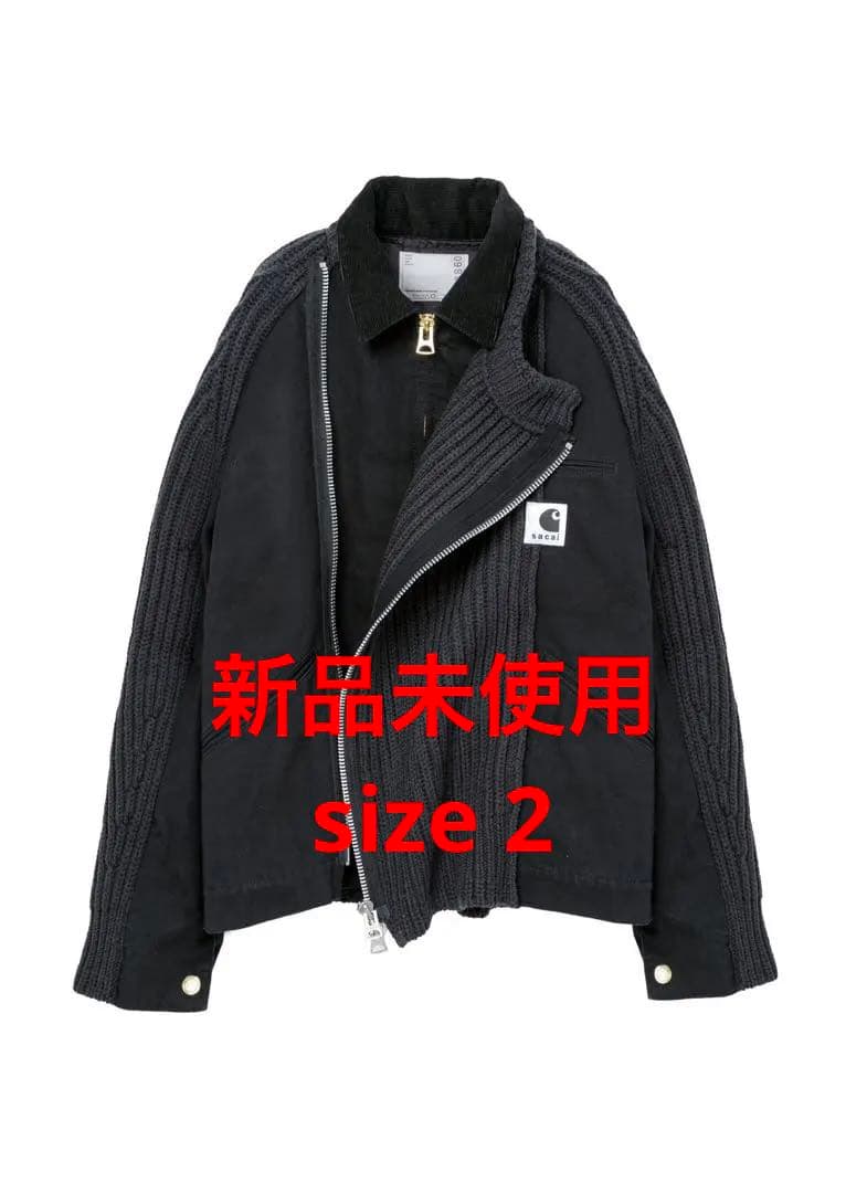 D*様 新品 sacai Carhartt Duck Wool Knit bla