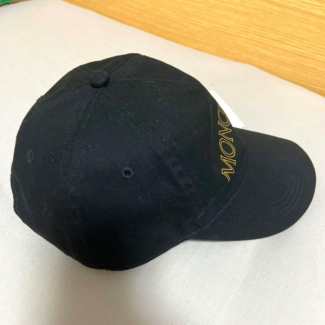 MONCLER ブラックベースボールキャップ