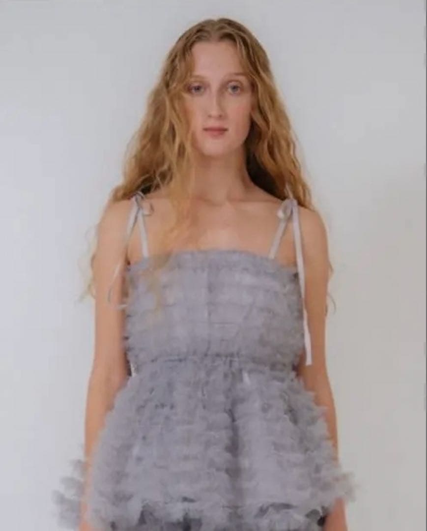 【HONEY MI HONEY】tulle frill camisole 新品