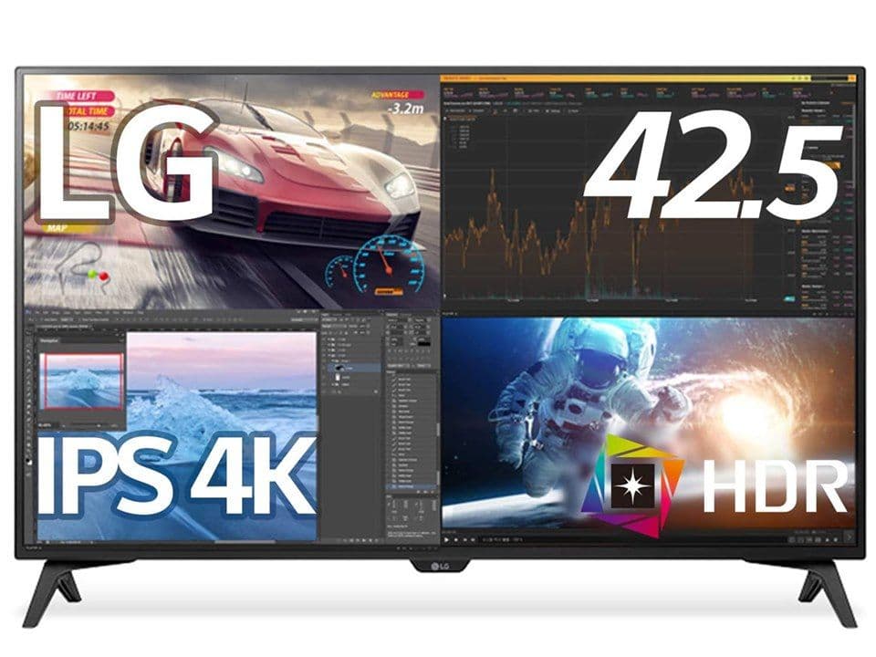 LG 42.5インチモニター 43UN700T-B　4k HDR