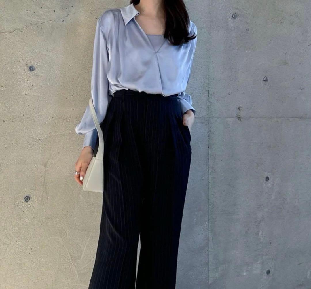 アニュアンス　キャミレイヤードカシュクールブラウス