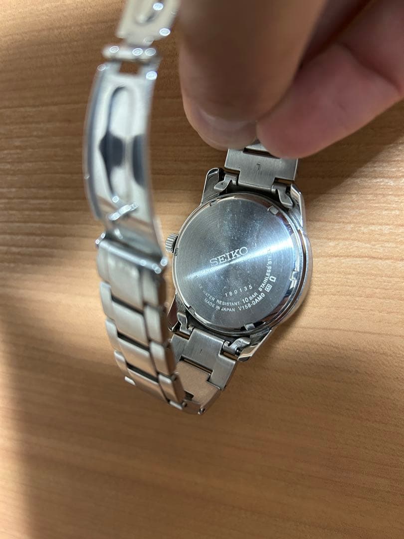 SEIKO ブルー文字盤 ソーラー 腕時計