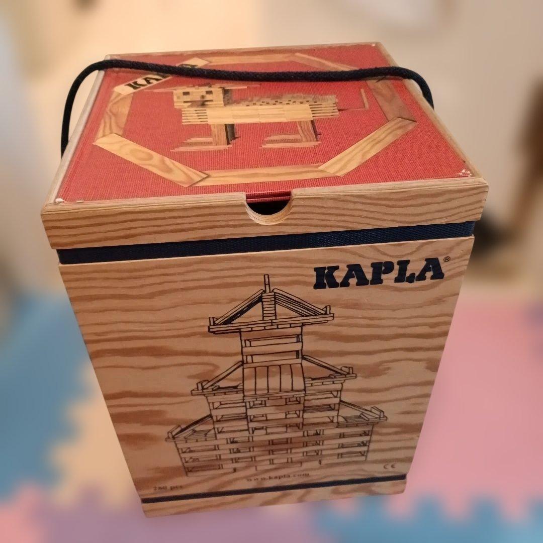 KAPLA 木製積み木セット 収納ボックス付き280pcs木箱付