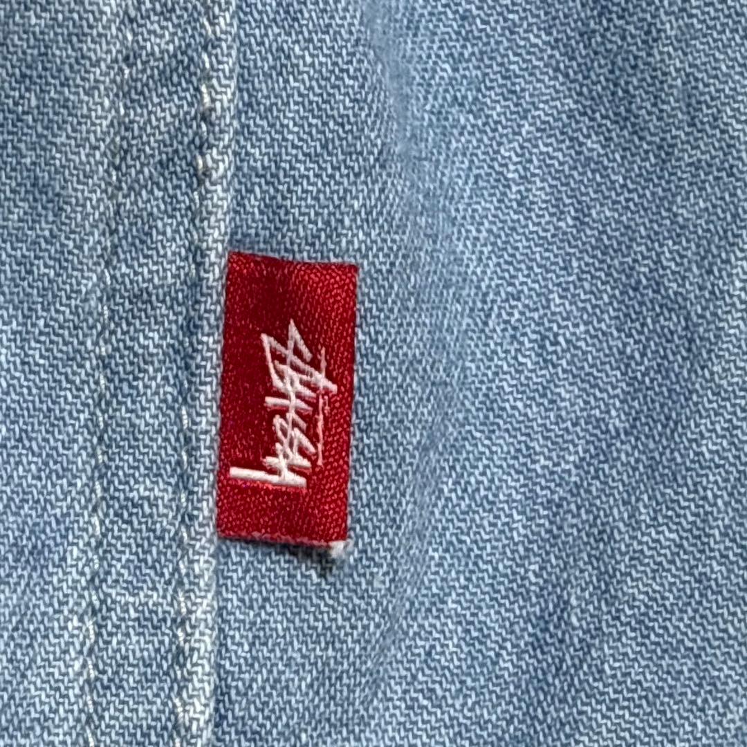 stussy ステューシー シャツアウター フード付き デニムジャケット S