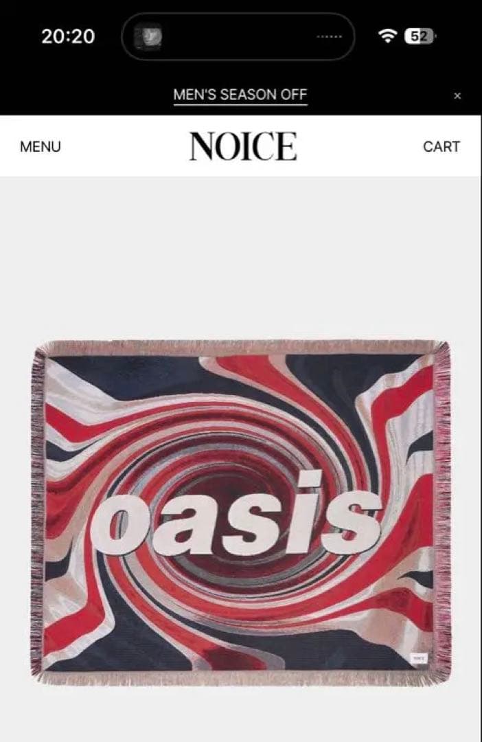 OASIS × NOICE ユニオンジャック ブランケット 韓国限定