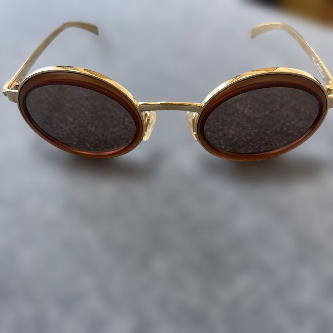 クリスチャンディオール　ゴールドフレームサングラス