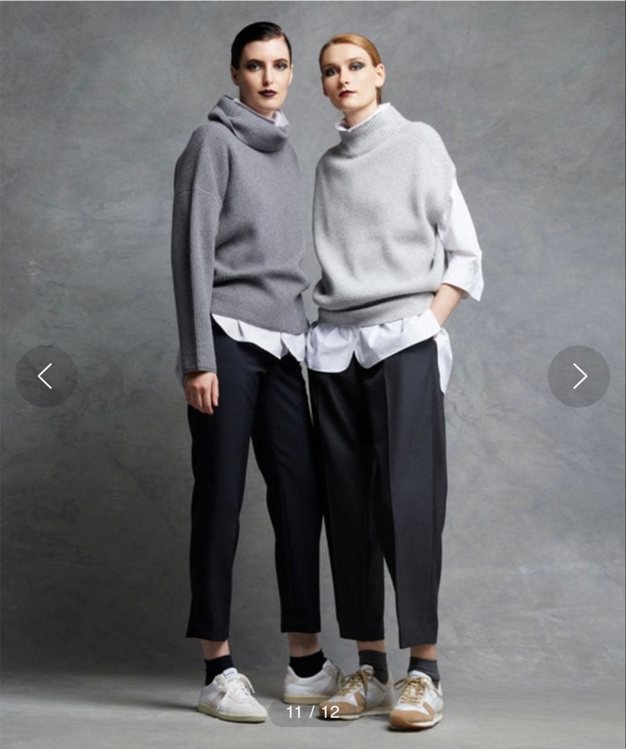 【美品】Drawer ドゥロワー　9G畦編みタートルネックニット