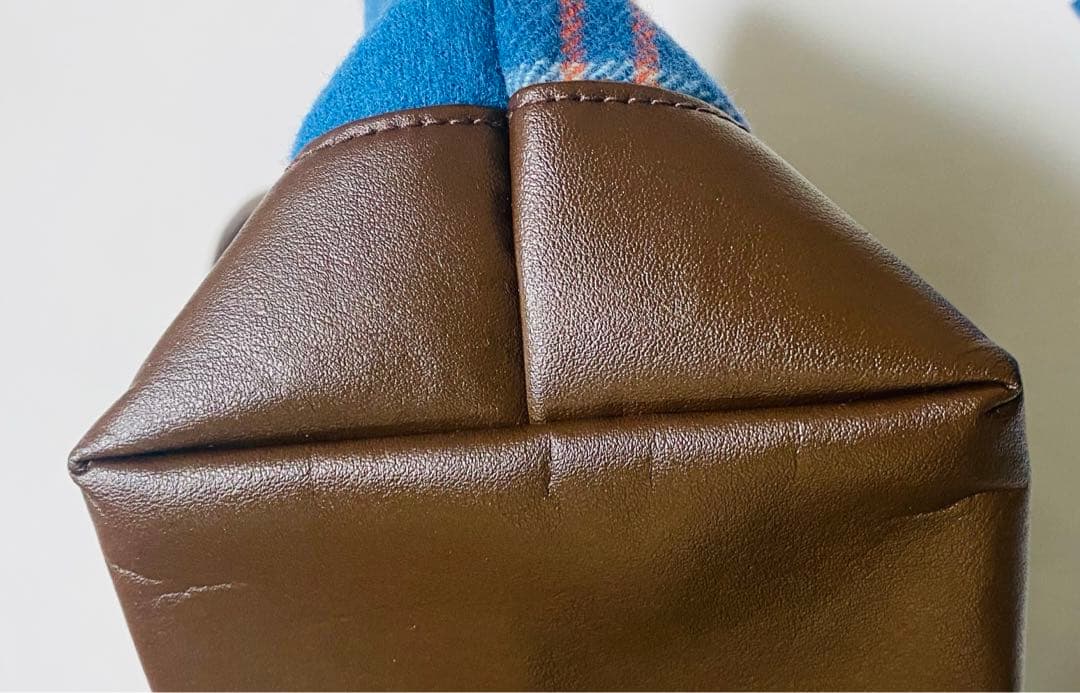 本日限定【使用一回・美品】ファミリア　タータンチェック　クリスマス　バッグ