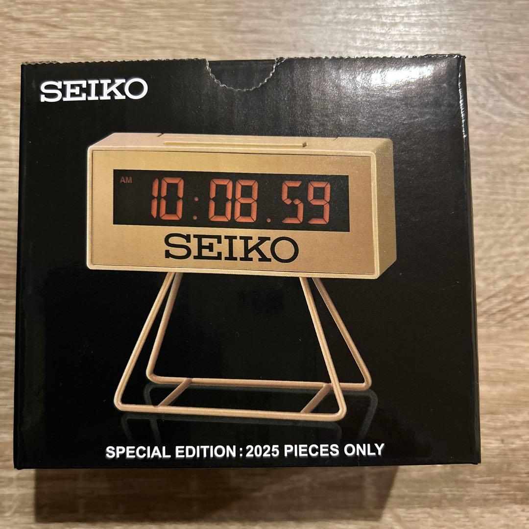 SEIKO 東京世界陸上 2025 デジタル目ざまし時計　限定2025個ゴールド