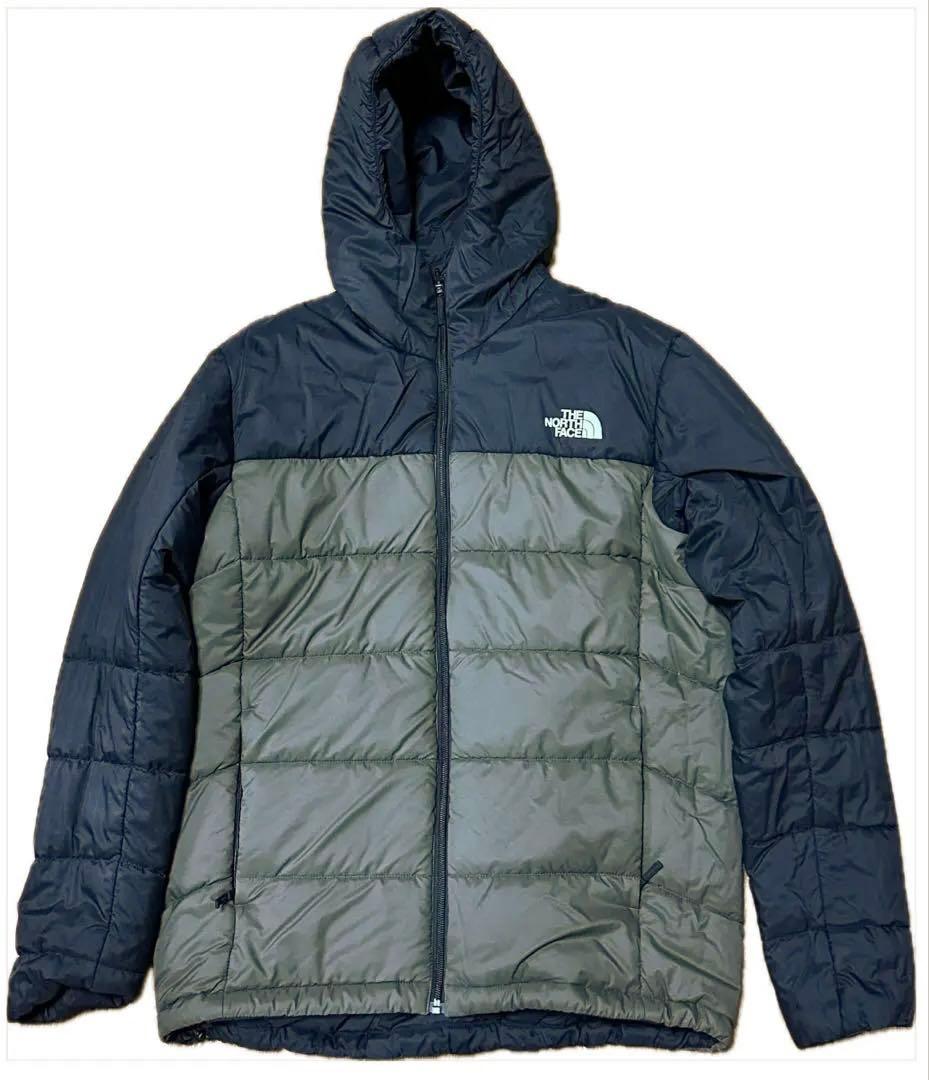 The North Face バルトロ風カラー　リバーシブルダウン カーキ×黒