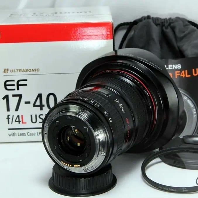 ❤️超広角Lレンズ☆Canon EF17-40mm F4 L USM♪元箱付❤️