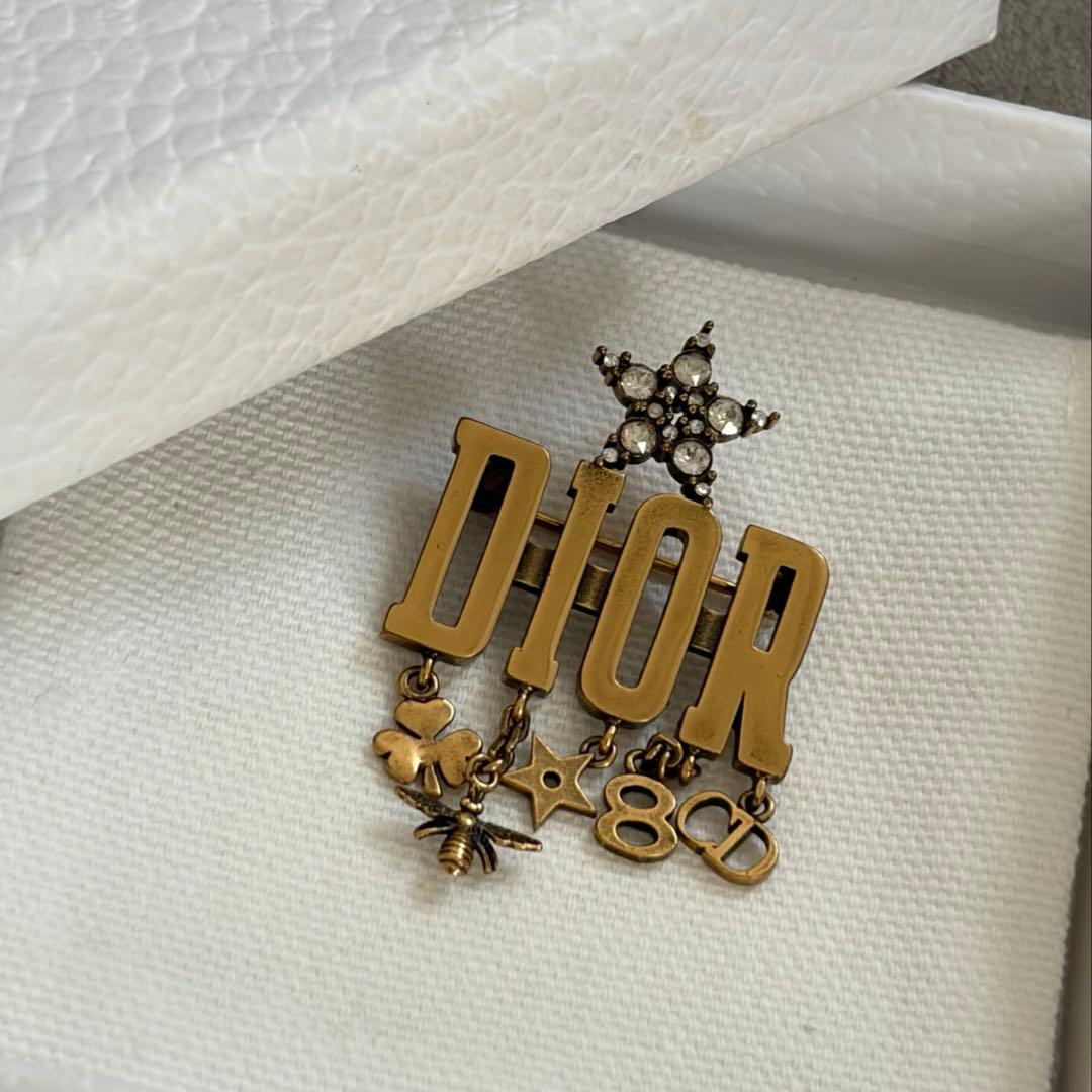 Christian Dior BEE 8 アイコン ブローチ ロゴ 星 ハチ 蜂