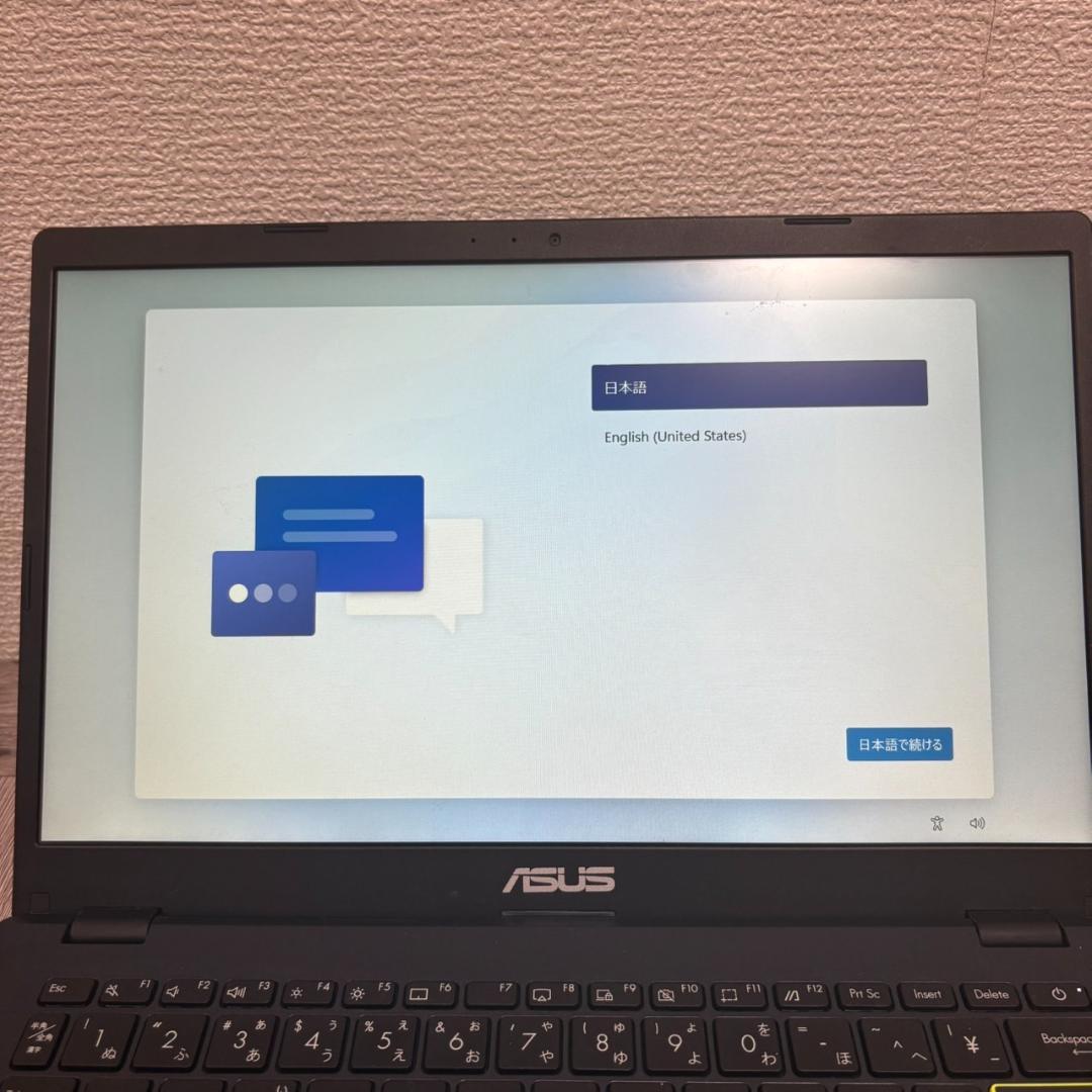 ASUS E410KA ノートパソコン Celeron N4500 初期化済み