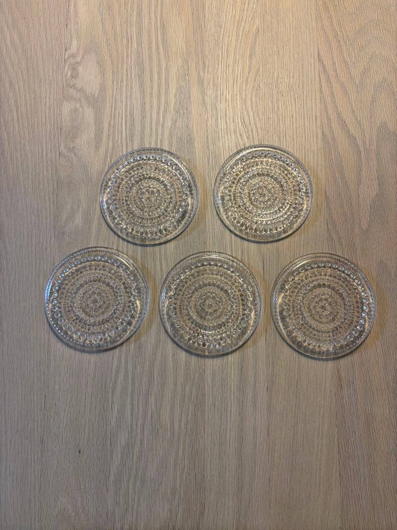 カステヘルミ　クリア10cm 小皿　５枚セット