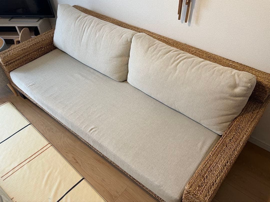 カジャ KAJA ソファ 3人掛け バリリゾート アジアンテイスト美品値段交渉可