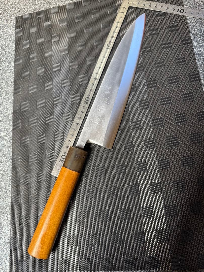 (研ぎ済み)刀銘 堺助廣　出刃包丁 刃渡り24cm高級和包丁