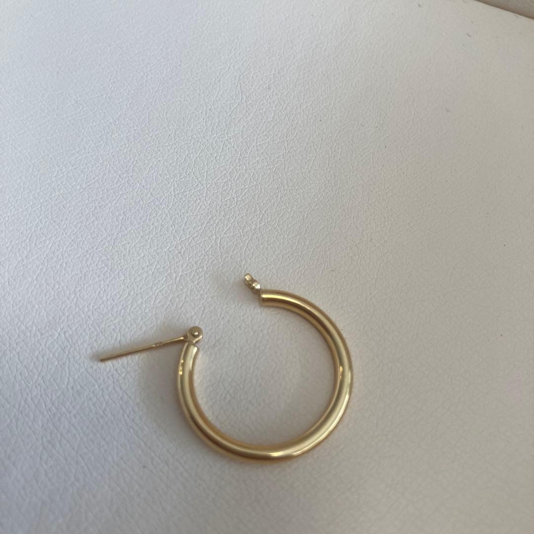 k18 フープピアス 片耳用