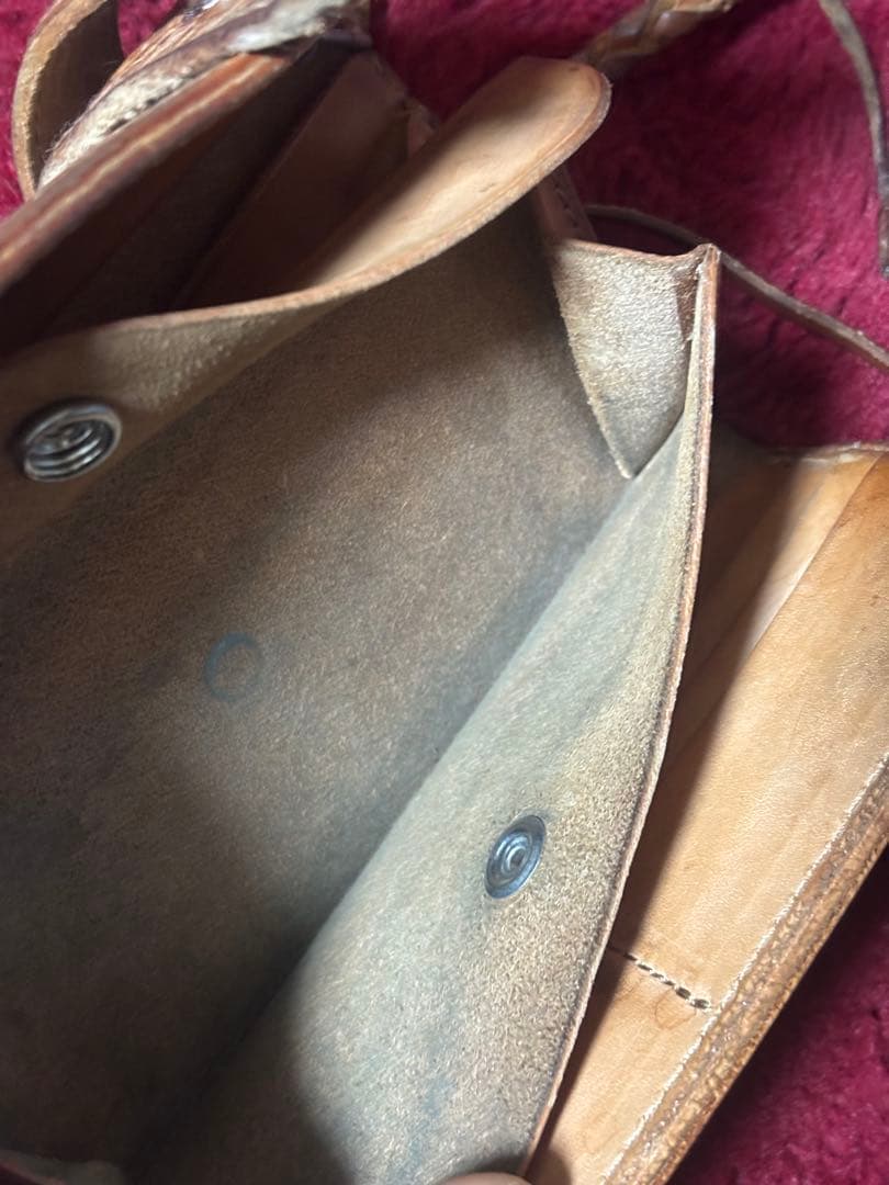 ALZUNI 手彫りバスケットカービングウォレット バイカーズウォレットセット！