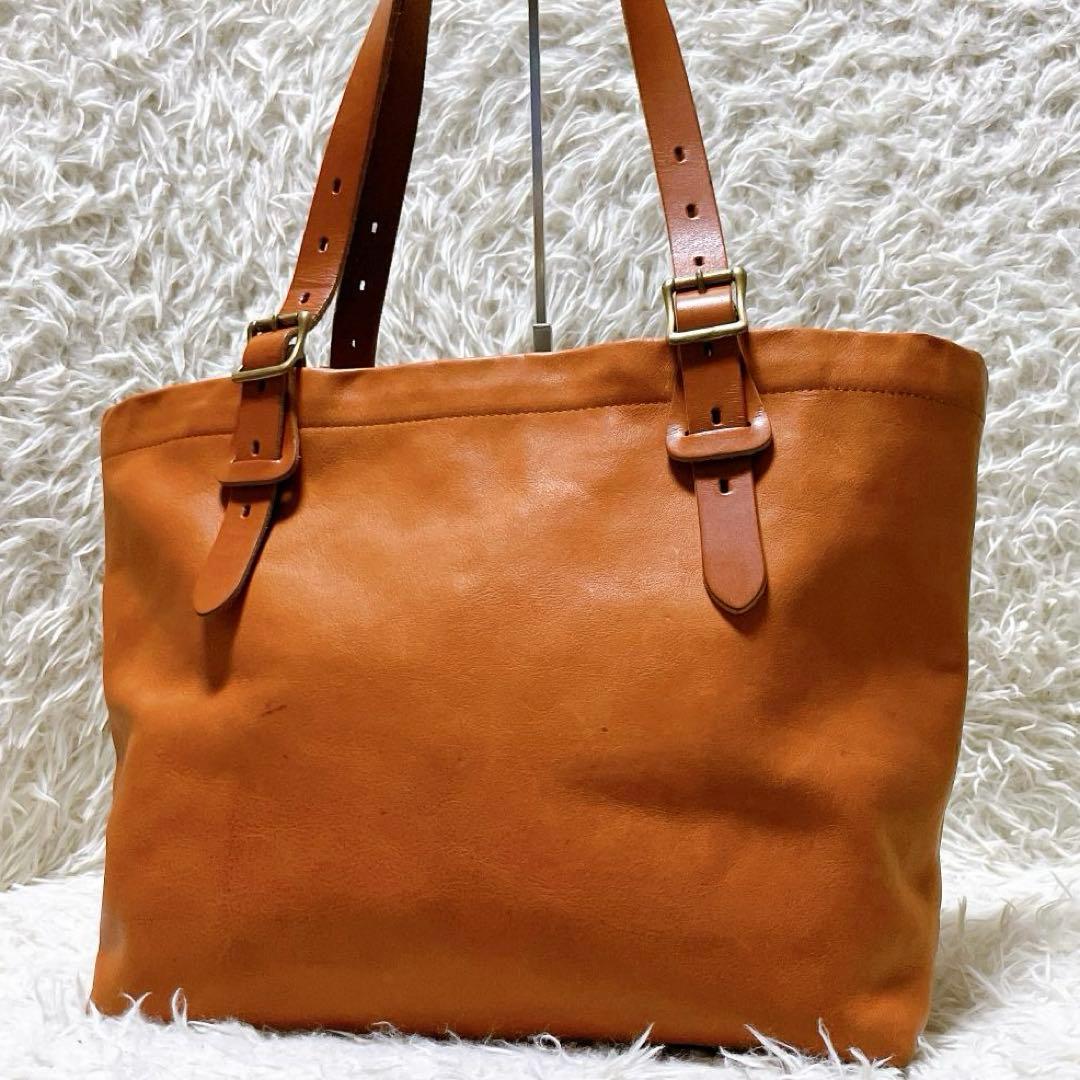 SLOW rubono 牛ヌメ革 栃木レザー トートバッグ A4サイズ ブラウン