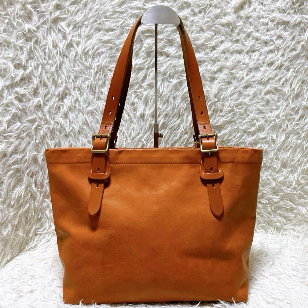 SLOW rubono 牛ヌメ革 栃木レザー トートバッグ A4サイズ ブラウン