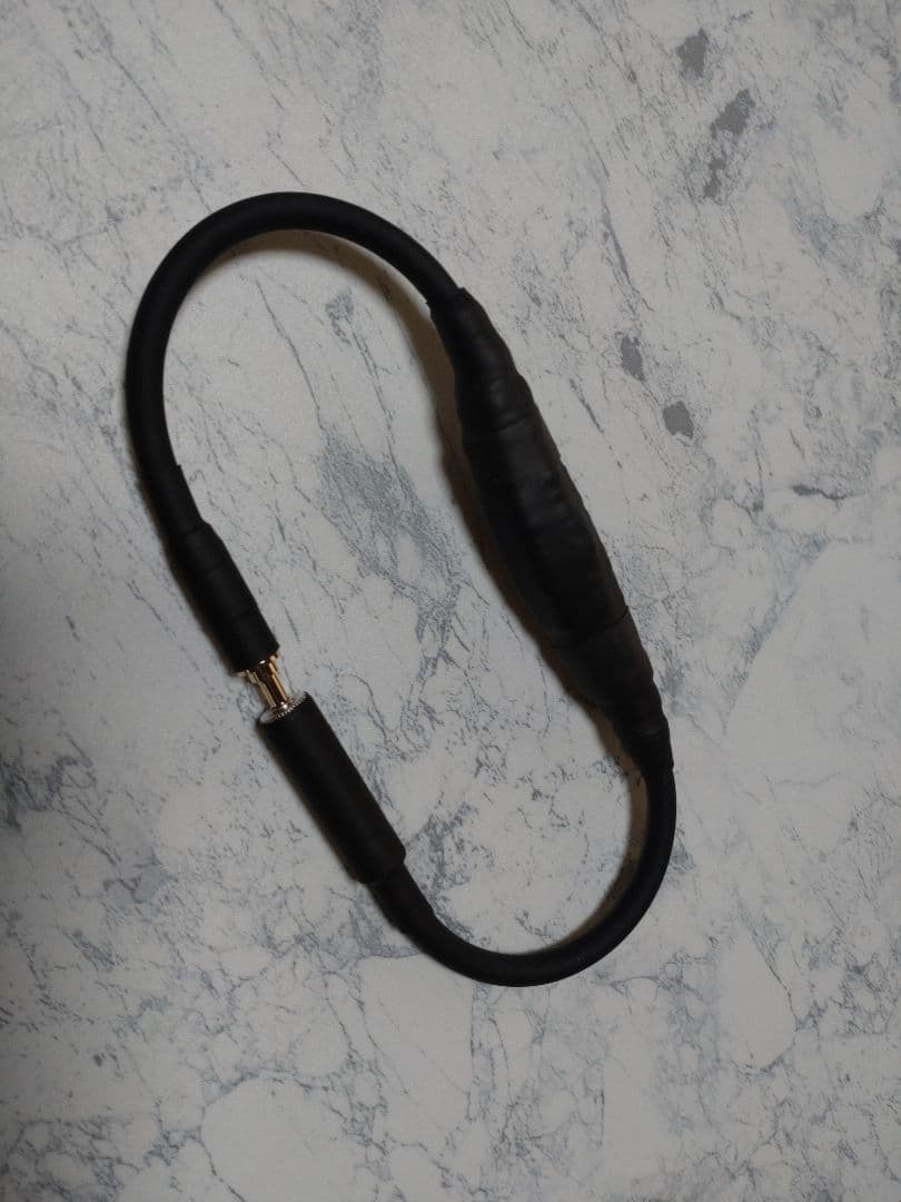 【カスタム】3.5分散型カタパルト搭載　3.5mm3極メス-オス　約38cm 黒