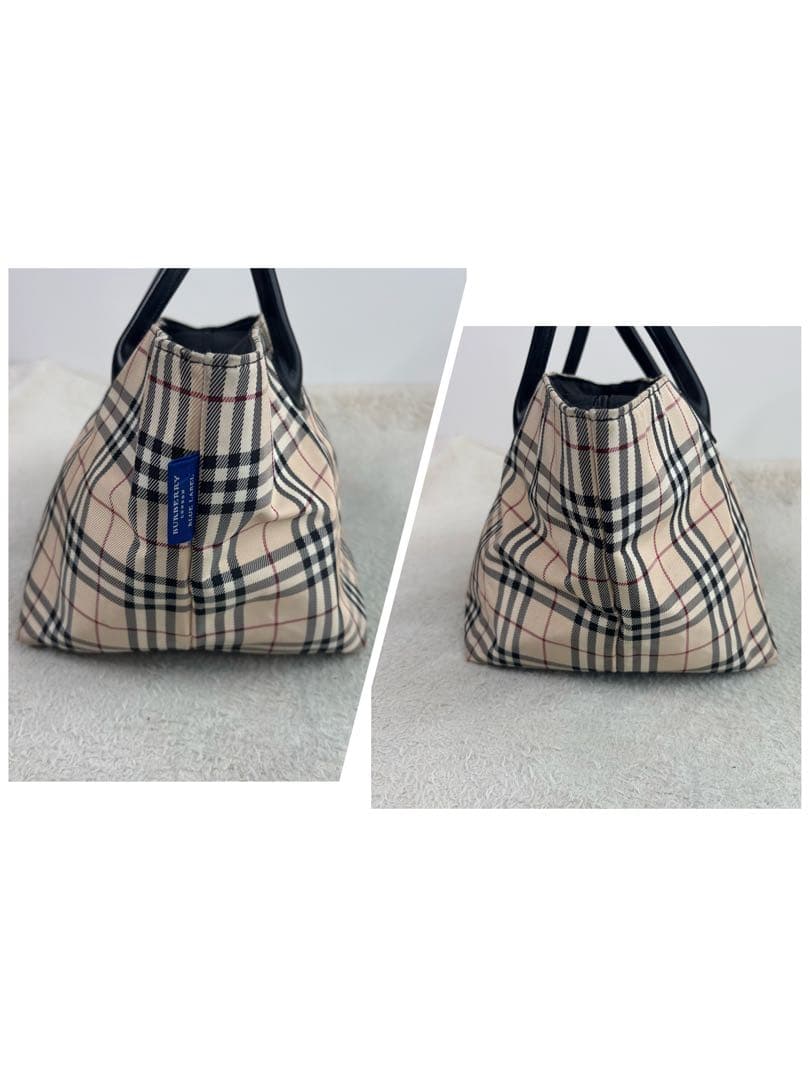 バーバリーブルーレーベル ノバチェック柄マザーズバッグ トートバッグ 大容量