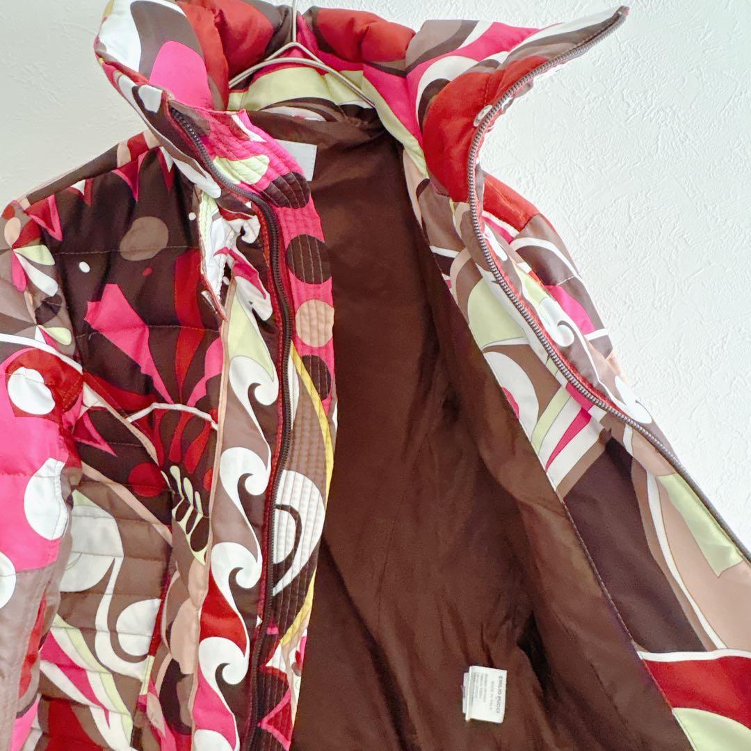 エミリオプッチ 総柄キルティングコート イタリア製 36 M相当