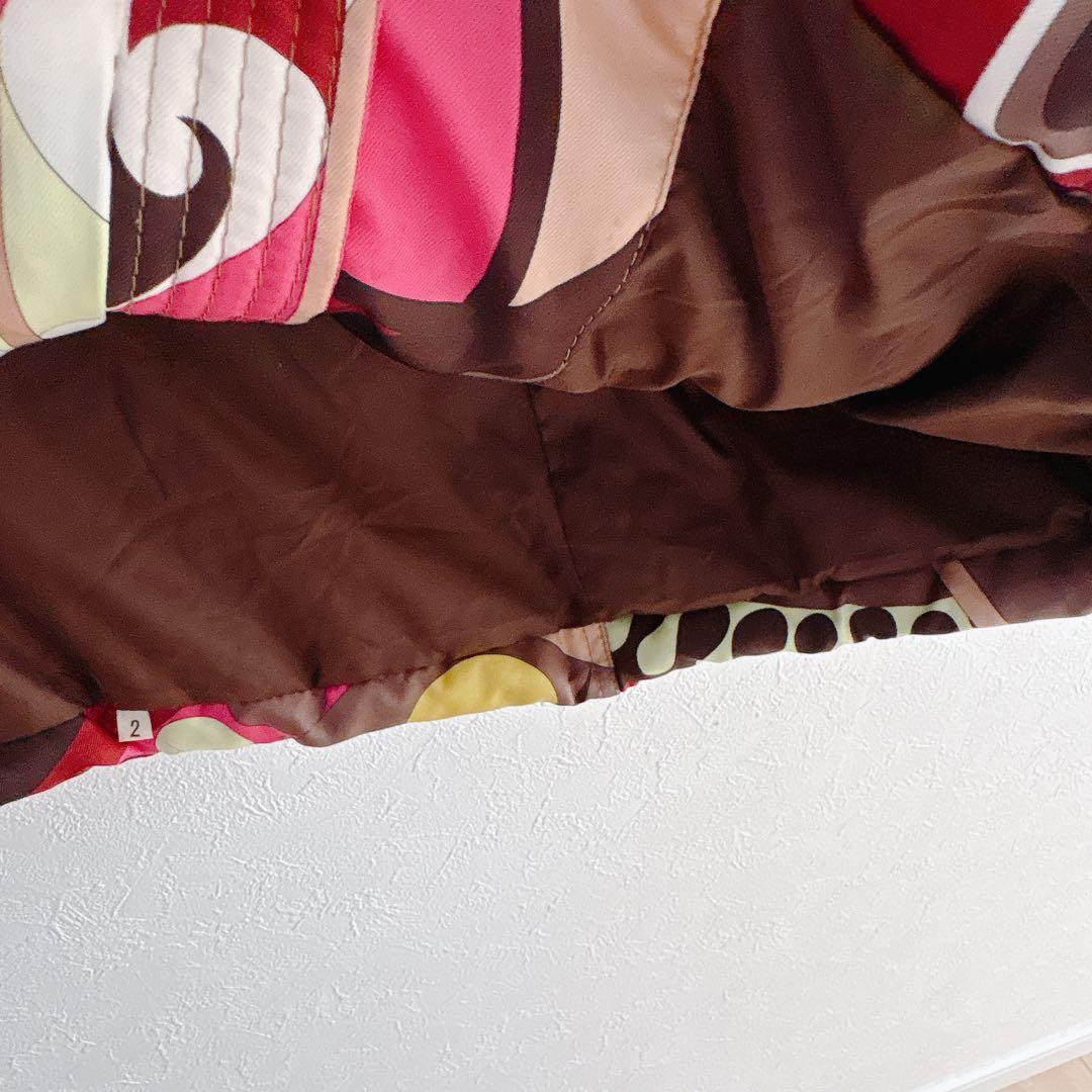 エミリオプッチ 総柄キルティングコート イタリア製 36 M相当