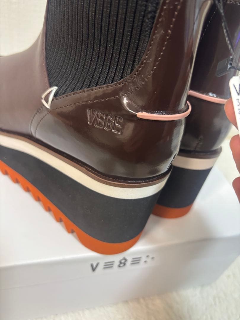ヤマダヤ⭐️ブーツ⭐️大人気VEGE⭐️新品⭐️23cm ブラウン