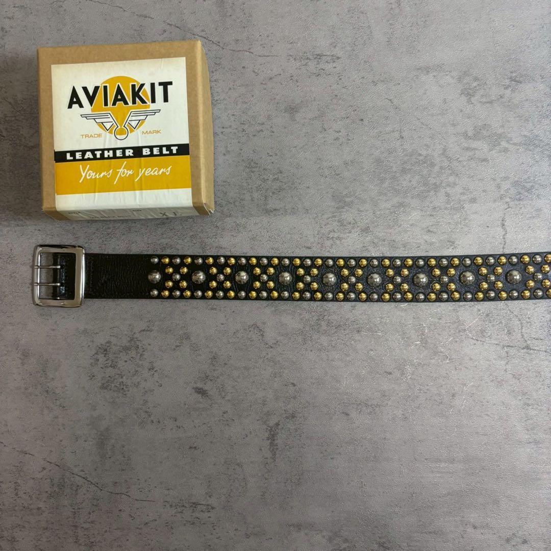 Lewis Leathers ルイスレザー スタッズベルト 箱付 XL