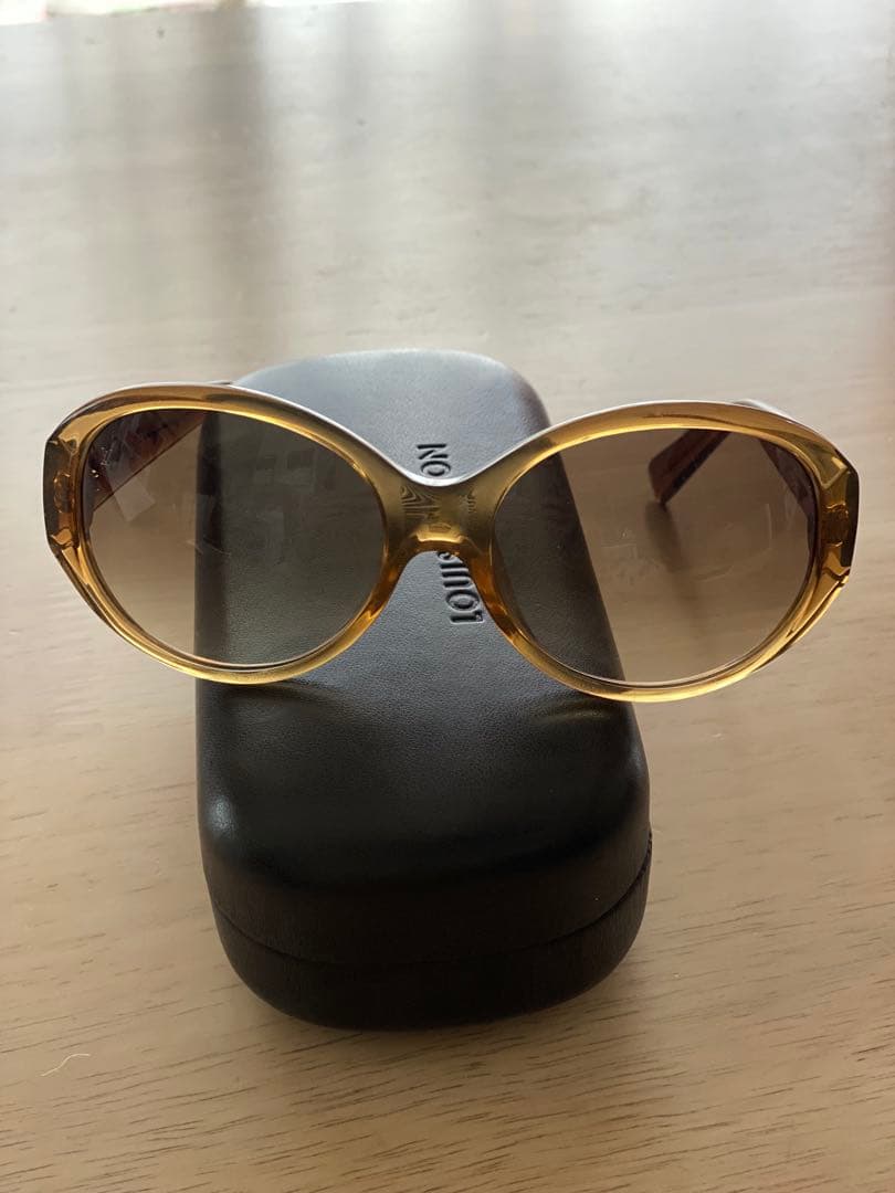 【美品】Louis Vuitton クリアゴールド サングラス