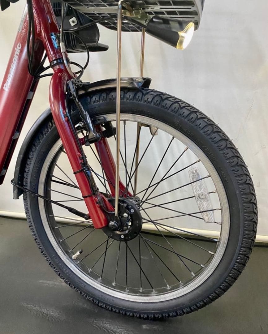 1年保証 パナソニック　ギュットアニーズ　20インチ　赤色　電動アシスト自転車