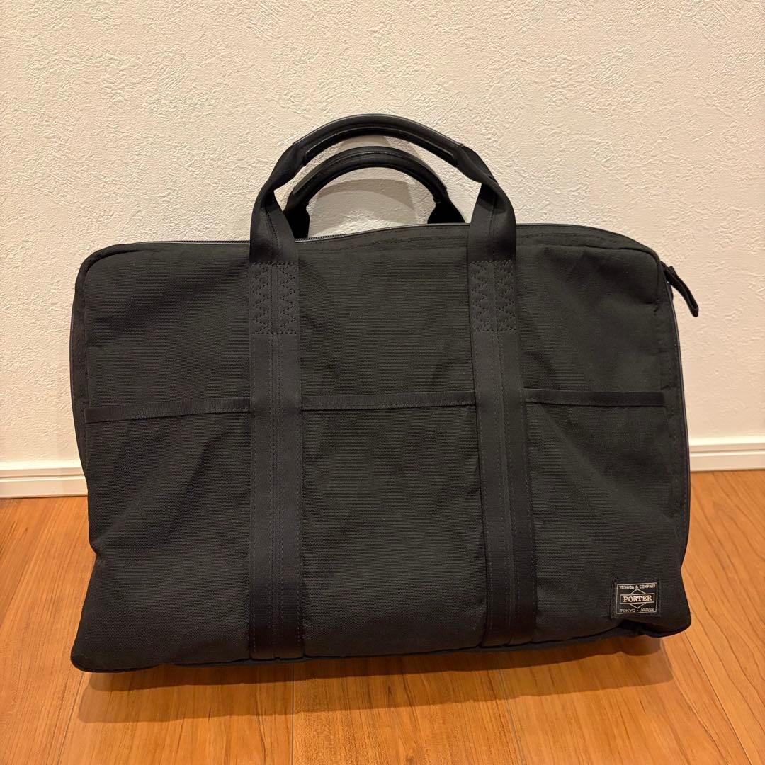 【美品】PORTER ポーター ハイブリッド 2WAY ビジネスバッグ 2層