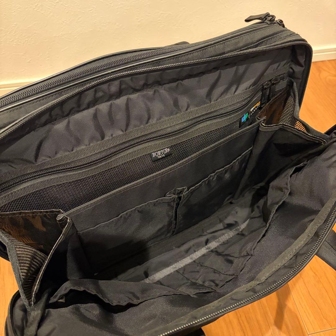 【美品】PORTER ポーター ハイブリッド 2WAY ビジネスバッグ 2層