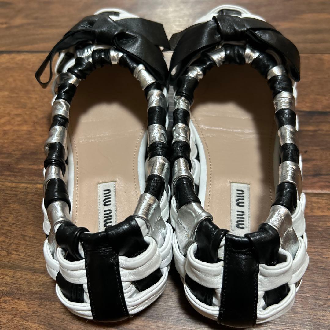 ミュウミュウ　36 リボンシューズ！