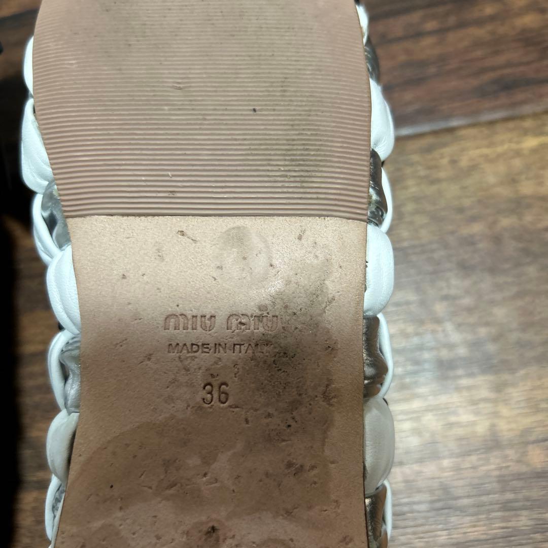 ミュウミュウ　36 リボンシューズ！