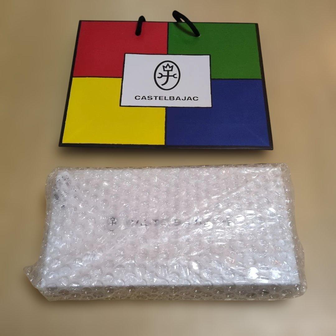 ★新品未使用★カステルバジャック 長財布 黒×シルバー 27500円