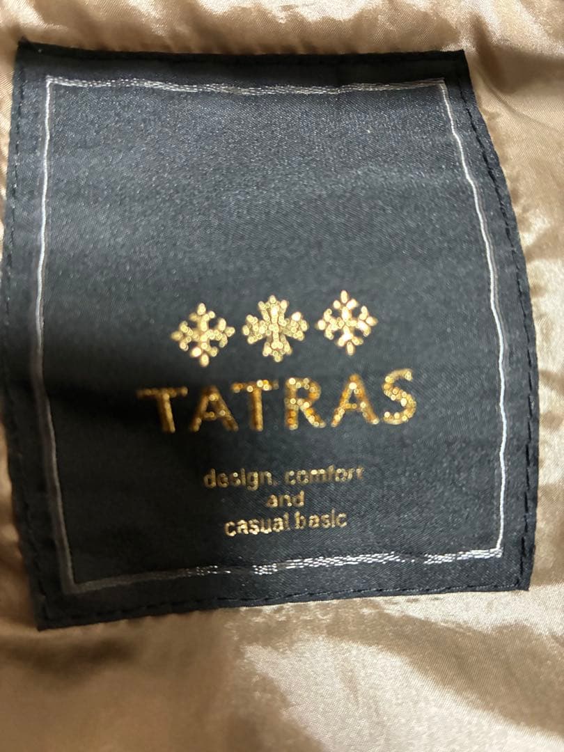 TATRAS ベージュ ダウンジャケット フード付き