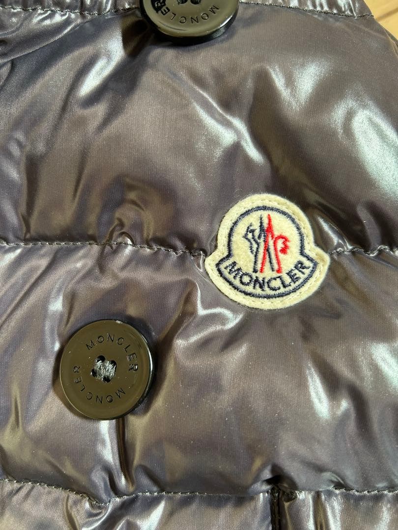 モンクレール　Moncler ネイビー フード付き　ダウンベスト　サイズ00