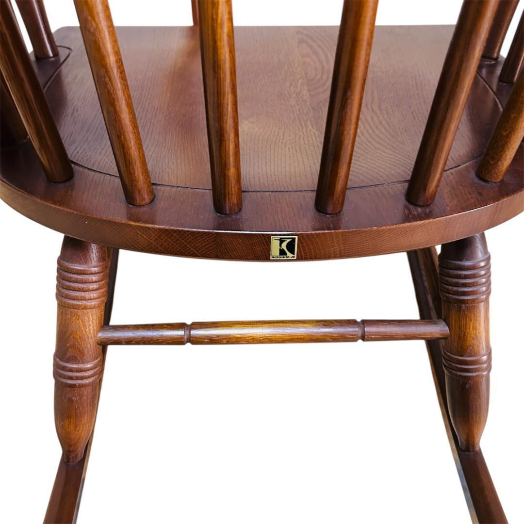 飛騨産業(HIDA) キツツキマーク 穂高 ロッキングチェア オーク材 揺り椅子