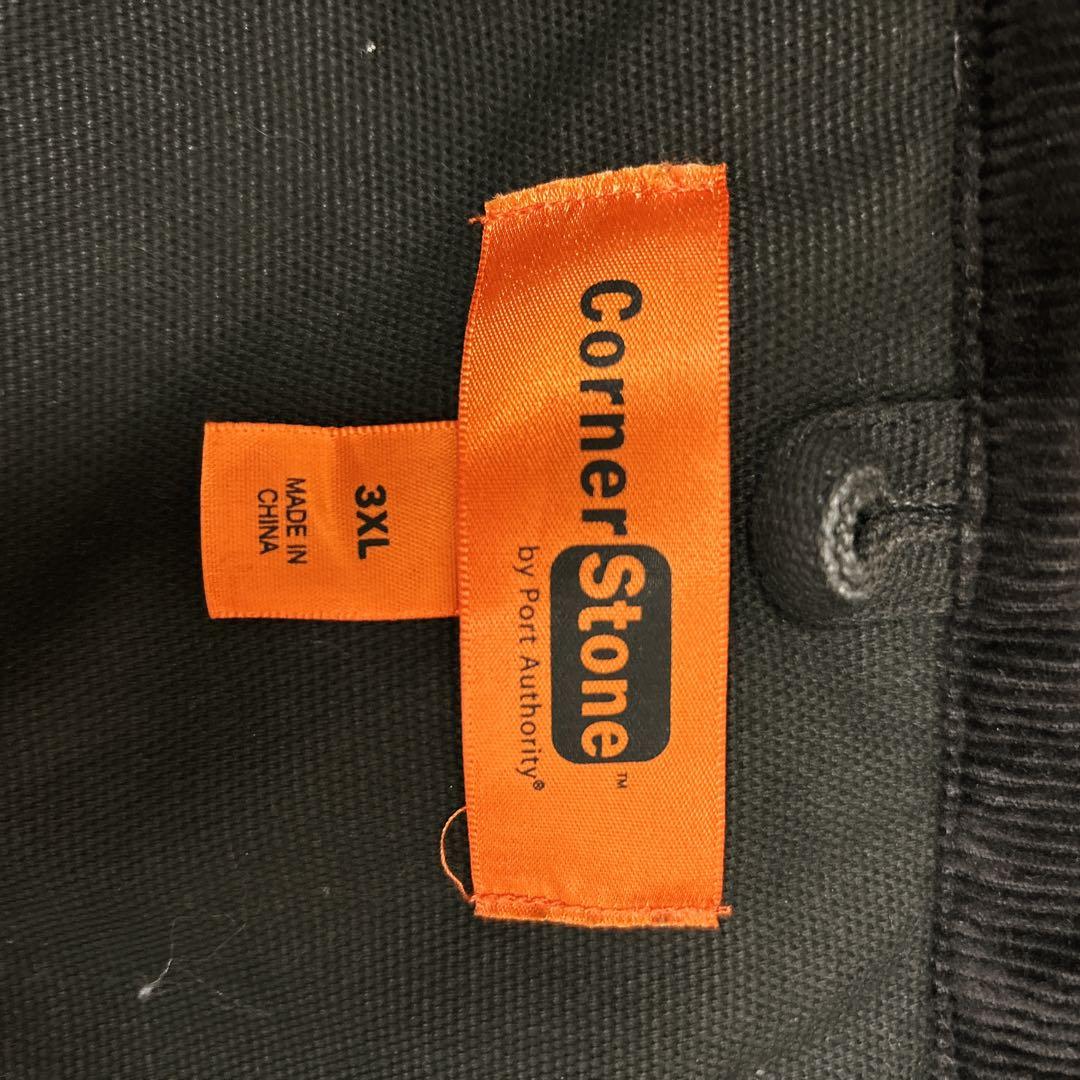 53]CornerStone刺繍ロゴ ダック地 デトロイトジャケットブルゾン古着