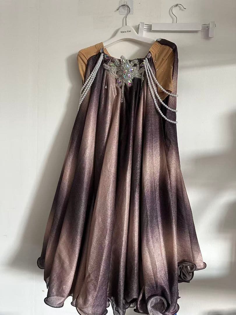 ベリーダンス セットアップ ブラウン ピンク