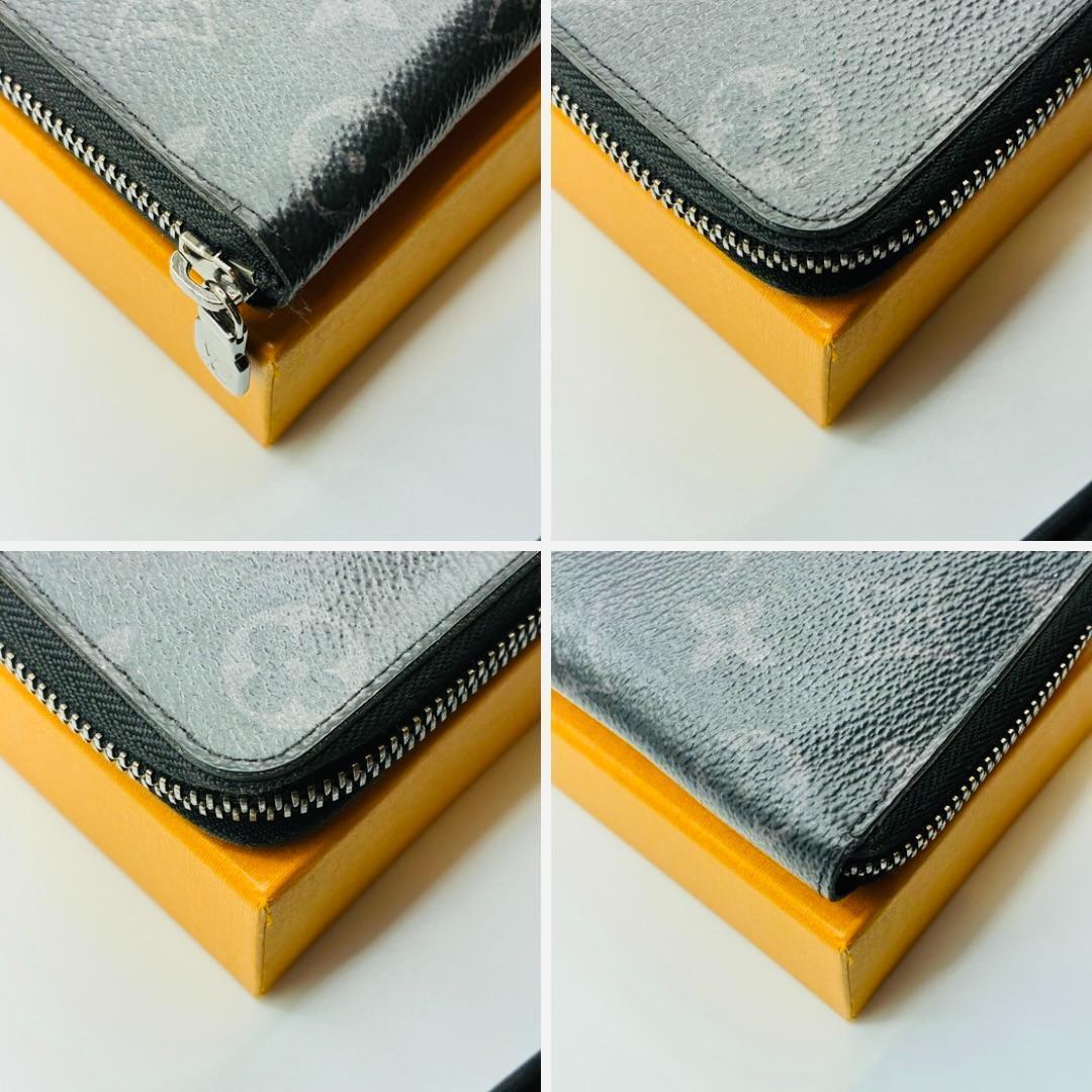 【新型】ルイヴィトン ジッピーウォレット　ヴェルティカル　モノグラムエクリプス