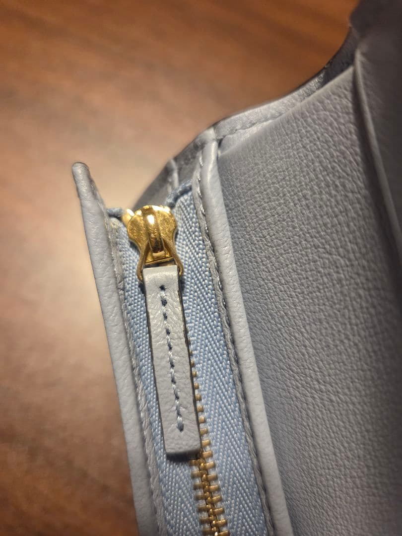 GUCCI☆美品 二つ折り財布 701489/GGアイスクリーム/ブルー