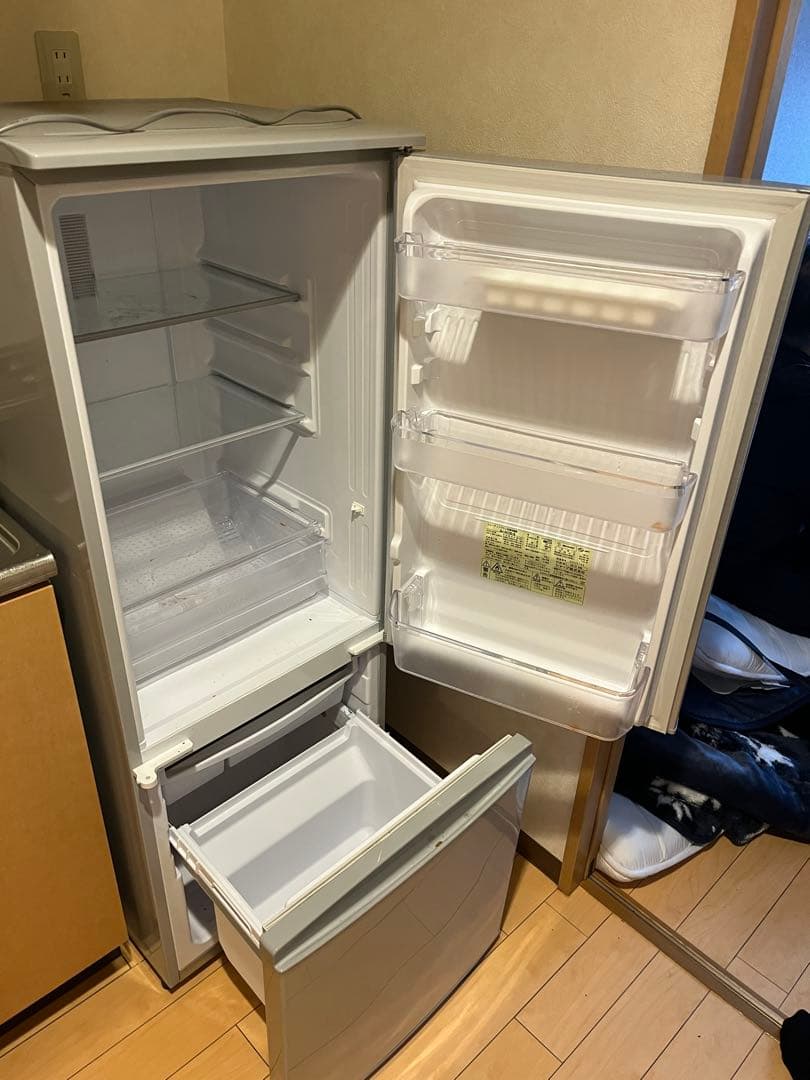 SHARP 冷蔵庫 SJ-D17D-S 116L シルバー