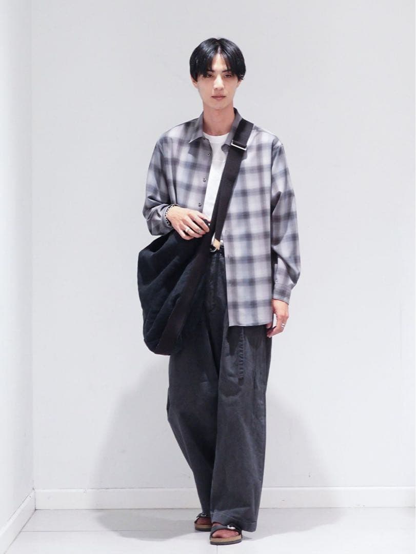 EDIFICE　SUPER 120’s ウール チェック レギュラー シャツ