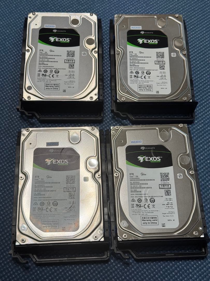 QNAP TS-453Be 2.5GbE増設, 8TB HDDx4